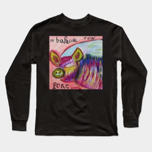 mee too blance ton porc in French Long Sleeve T-Shirt